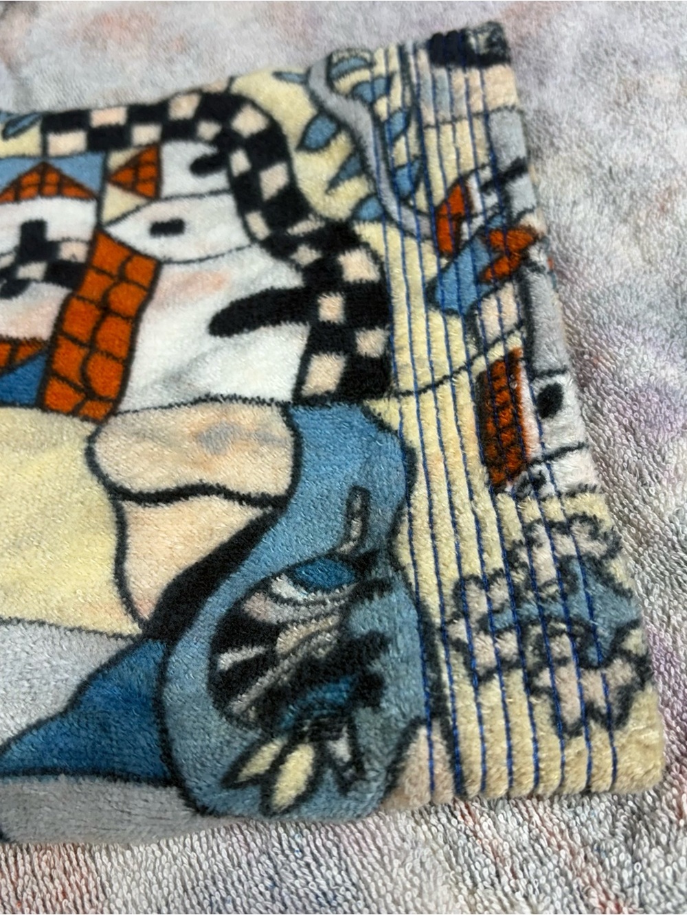 Vintage 70s Hilasal Fernando Llort La Palma Terry Cloth Robe - Picture 9 of 12